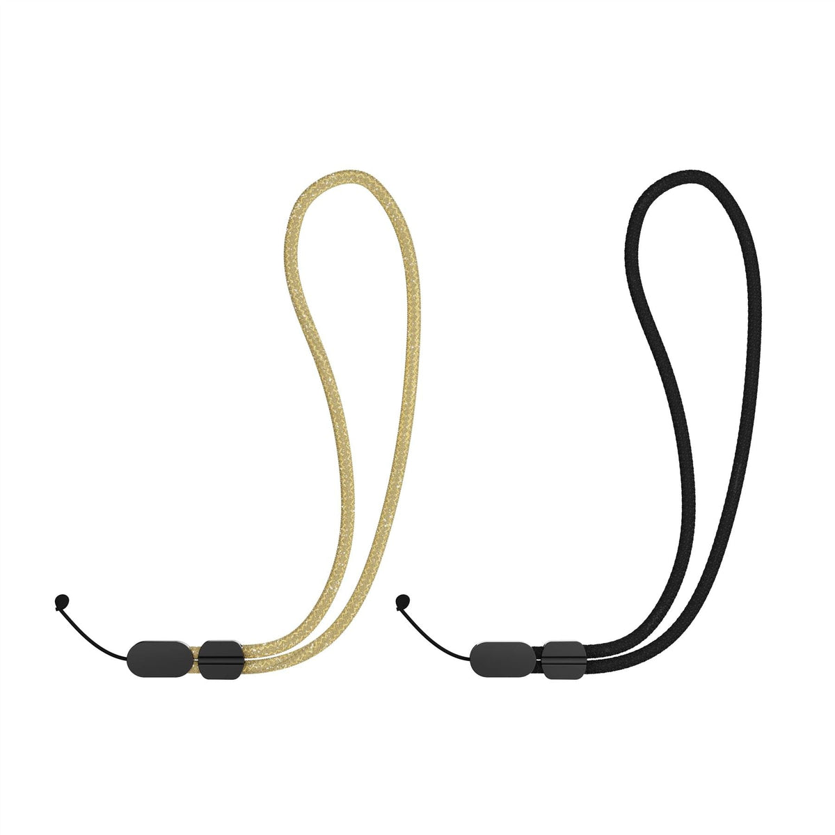 Wrist Lanyard Bundle (2-pack) - Universal Wrist Strap - Black &Gold